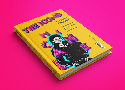 The Icons Pop Art Magazine Design (90's Music Culture) 1990s 90s albums cover design editorial editorial design kurt cobain layout layout design madonna magazine magazine cover magazine design michael jackson music music culture nirvana pearl jam pop art snoop dogg