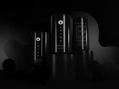 LOTUS - MYSTIC 3d beauty black branding colombia packaging color packaging dark graphic design logo packaging packaging beauty