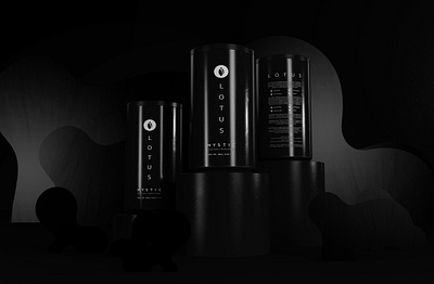 LOTUS - MYSTIC 3d beauty black branding colombia packaging color packaging dark graphic design logo packaging packaging beauty