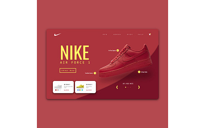 Nike AF1 desktop landing landingpage nike nike shoes product store ui uidesign uiux uxdesign webdesign website