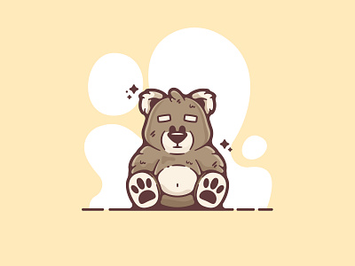 Bear adobe art bear cartoon clean color creative cute designer dribbble flat graphic graphic design illustration illustrator modern portfolio shot simple