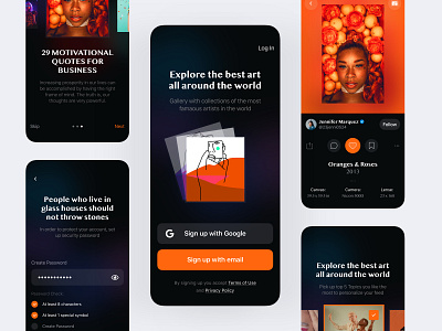 Gallery Mobile App – UI Case app clean design mobile ui sketch ui user interface ux