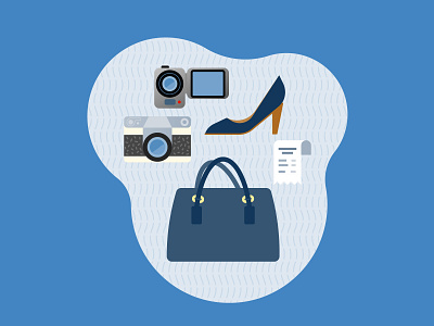 Illustrazione per Dogana - Bologna Airport airport bag blq camera dribbble dribbble shot flat flatdesign flatillustration icon illustration illustrationartist illustrator photo shoes taxes vector vector art vector illustration vectorart