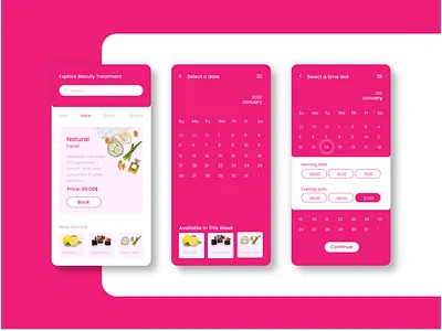 Bella - Parlour Booking Application appointment appointment booking beauty beauty care beauty parlour bella event booking lady app makeup mobile app parlour