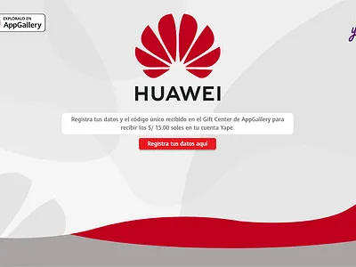 Huawei Yape campaign php web web design web development