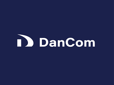 DanCom brand branding clean flat letter d lettermark logo mark monogram symbol