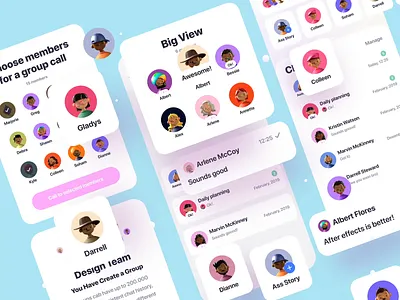 Parallax mobile app design ai app app design chat e commerce ecommerce fintech instagram ios ios app messages messenger mobile mobile app design parallax social telegram ux whatsapp