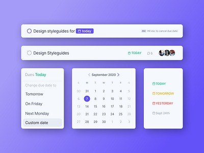 Adding Due dates app app design calendar calendar ui clean deadline due date light theme minimal project management project management tool task task app task management task management app ui ui design ux ux design