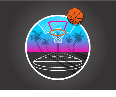 Streetball Spot Logo basketball design illustration logo summer