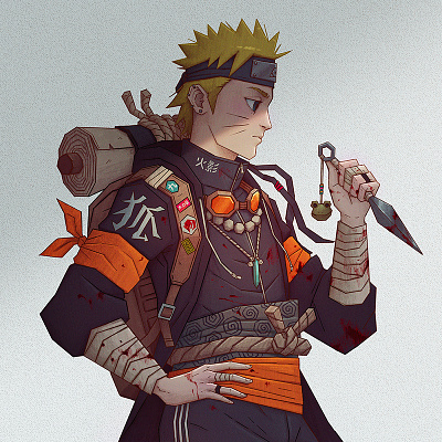 Naruto redesign 2d 2d art anime art art direction character design characterdesign draw illustration manga moncayo naruto