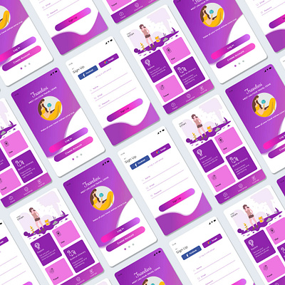 mob app travel ui ui design