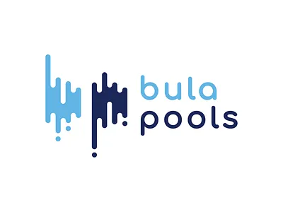 Bula Pools Logo branding logo pool swim swimming water