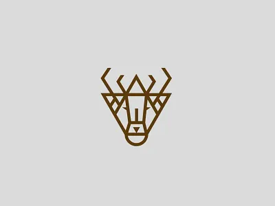 Deer Mark animal branding character deer icon identity illustration logo mark stag symbol