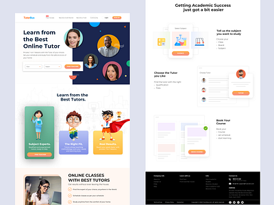 Tutor Bus distance learning e learning education landing design landing page learning learning platform online learning online tutor schoool teacher teaching tutor tutorial tutoring uidesign ux uxdesign webdesign website