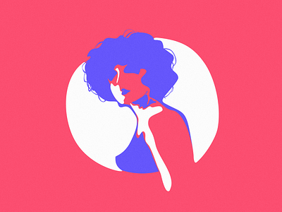 Silhouette affinity affinity designer colors contrast icon illustration portrait silhouette woman