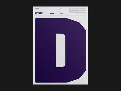 Driver Brand Symbol brand design brand identity branding driver hello monday logo logotype poster purple typeface typeface design