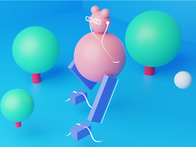 Music 3d blender