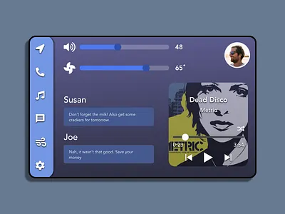 Daily UI #034-Car Dashboard adobexd app app design car car dashboard dailyui dailyui034 design minimal practice ui web