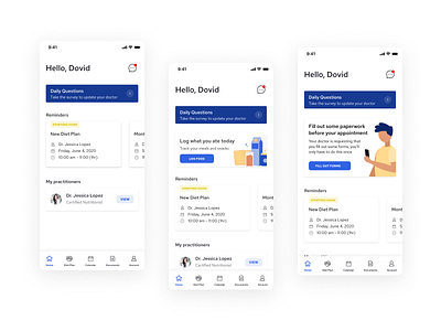 Dynamic Dashboard dashboard dynamic dynamic design healthcare app medical app patient app product design simple simplistic user experience uxui