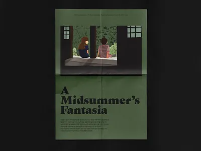 A Midsummer's Fantasia artwork design drawing graphic graphicdesign illustration movie nature poster print