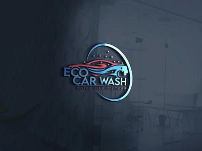 Car wash/ Flat , minimal logo design art branding customlogo design graphicdesigner illustration logo logodesign modernlogo vector