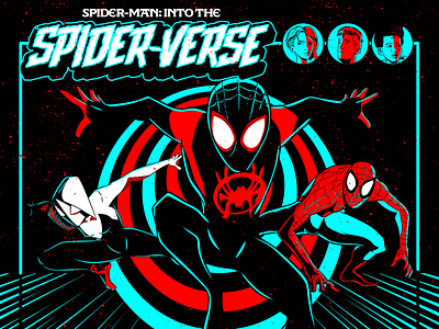 Into the Spider-verse adobe illustrator fan art illustration spider man wacom cintiq