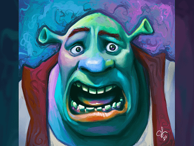 Shrek art digital art illustration photoshop shrek