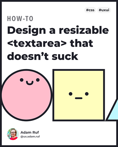 Dribbble vs. a resizable <textarea> css instagram stories ui ux visual design