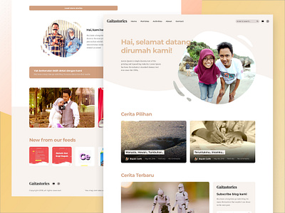 Redesign my family blog - gaitastories.com blog ui ui ux design uiux website design wordpress theme