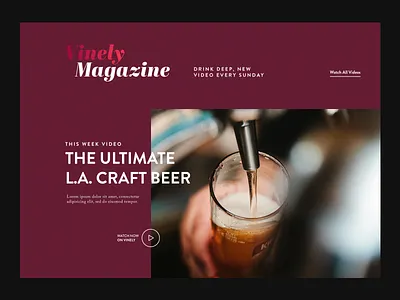 Sommtable Vinely beer ui ux video web design website