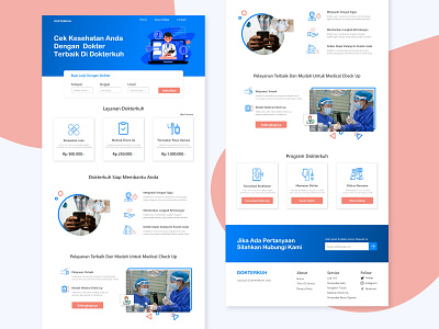 Dokterkuh design doctor doctor app doctor web flat illustration typography ui uiux ux web website