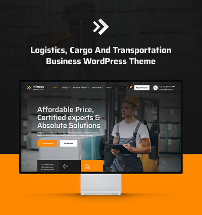 Primous air fright business corporate creative delivery delivery services design logistics moving shipment shipping transport transport services transportation truck trucking ui web web design webdesign