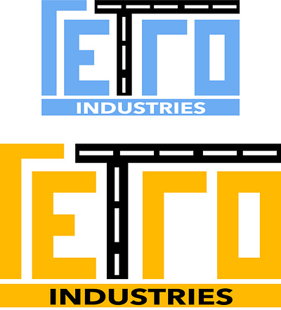 retro industries design logo