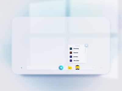 Windows Taskbar Concept concept design illustration minimal taskbar typography ui uidesign ux uxdesign website windows windows 10