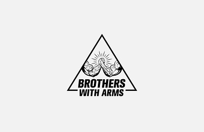 Brothers With Arms graphic graphicdesign illustration logo logo design muscles strong triangle