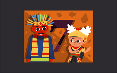 jakarta bali brand children design digital icon illustration indonesia kid number vector