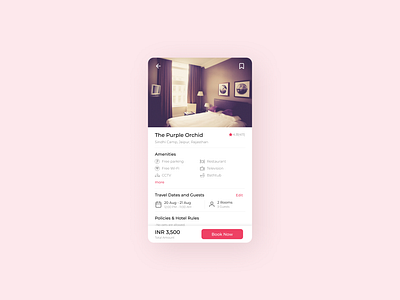 Daily UI 067 Hotel Booking app design app ui daily ui daily ui 067 dailyuichallenge hotel app hotel booking hotel booking app hotel search mobile app ui mobile app ui design ui ui design ui ux