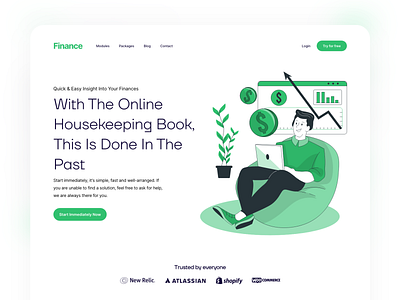 Finance - Quick & Easy Insight Into Your Business awesome design business creative design design finance business minimal modern design user experience web design website design