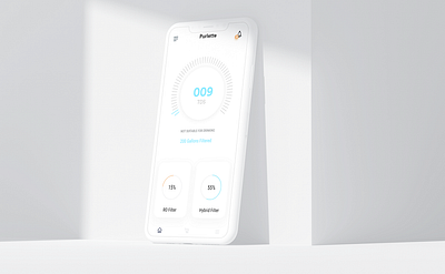 Purlette Hybrid Filter app app design app designer brighter app clean app dailyui graphic design hybrid app illustration interaction design minimal purlette uidesign user experience ux design water filter