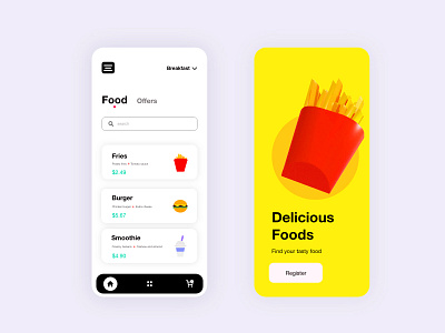 Food App 3d art adobe adobexd apple art blender blender3d brand identity branding c4dart color identity illustration illustrator ios ui ui ux uidesign uiux ux