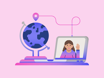 Translations Spot Illustration. connecting design earth flat design graphic graphic design icon icons illustration illustrator people spot illustration vector