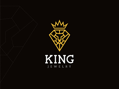 King Jewerly Logo brand brand design brand identity branding identity jewelry king logo logo design minimal visual identity