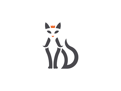Cat Royalty adobe adobe illustrator animal cat cat logo logo minimalist vector
