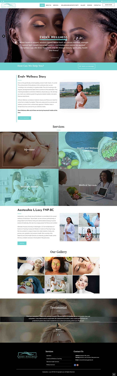 Evolv Wellness logo logo designing web webdesign webdevelopment website wordpress wordpress design