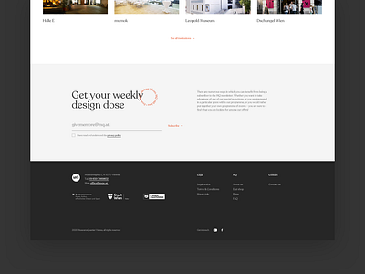 MQ Vienna • Redesign Concept #2 bts clean design desktop flat footer grid interface layout minimal mq simple typography ui ui ux user experience user interface web whitespace