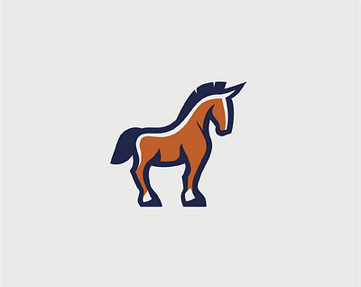 Mule logo animal horse logo mule sport