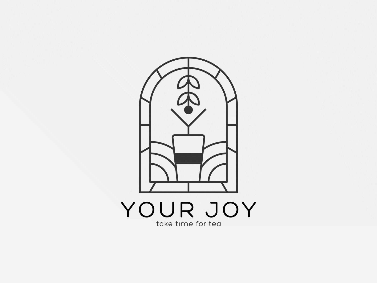 Your Joy Logo Gif branddesign brandnew cafe logo gif animation illustration logo animation logo type logodesign tea branding tea logo type ui vietnam