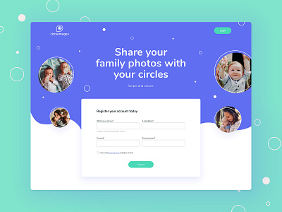 Sign Up Landingpage circle landingpage register registration signup signup page signupform webdesign