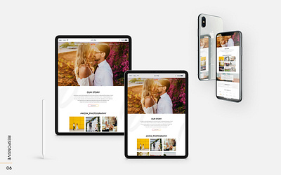 Wow - photographer website fashion mobile responsive ui uidesign ux