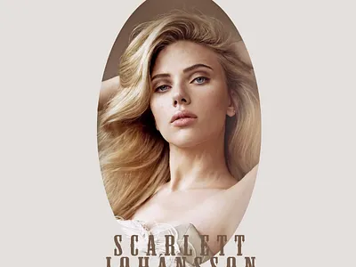Scarlett Johansson design digital paintig illustration